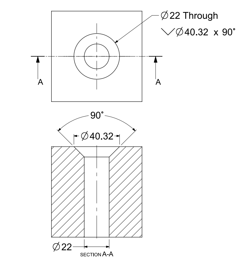 Countersink Symbol