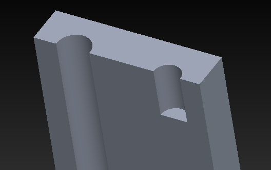 Flat hole