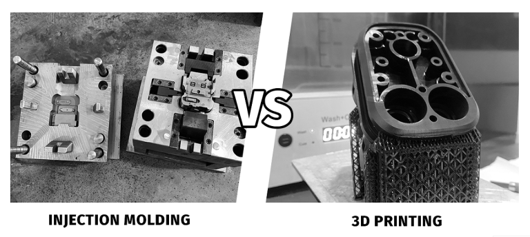 injection molding vs 3d printing