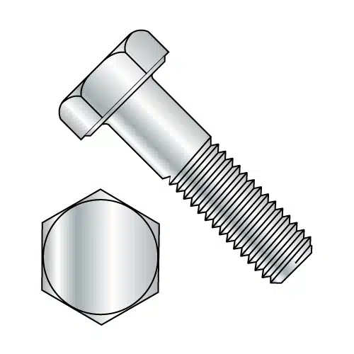External hex head screw with hexagonal drive