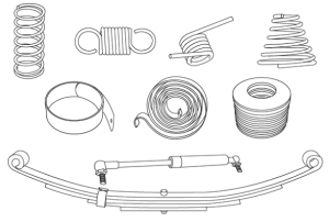 Types of springs — overview of compression, torsion, extension, leaf, and coil spring varieties