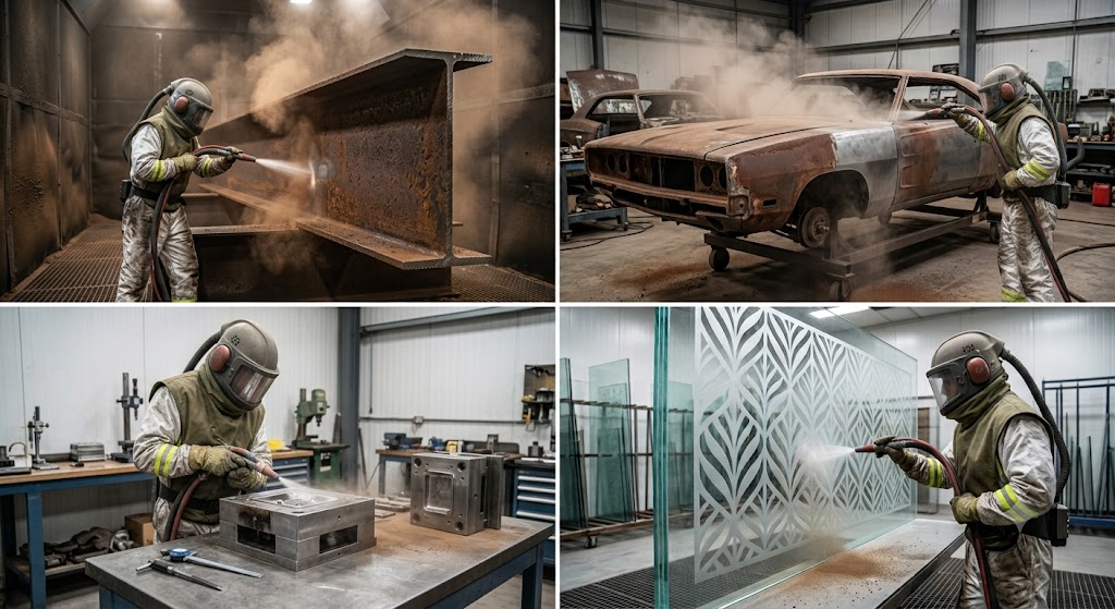applications of sandblasting